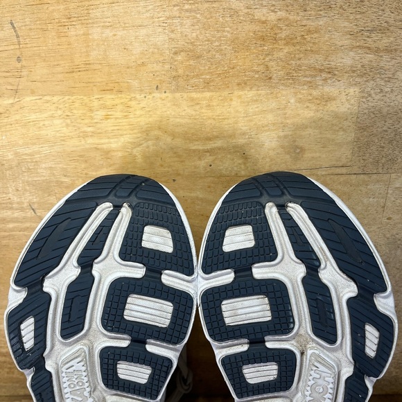 Hoka One One Bondi 7 CUSHIONED Womens Size 7.5 Running Shoes Sneakers Gray Blue - Picture 10 of 12